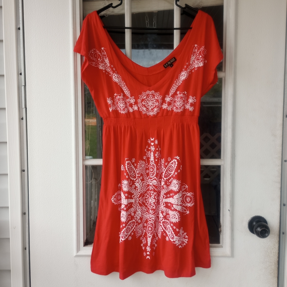 La Class red dress size L